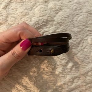 Leather bracelet
